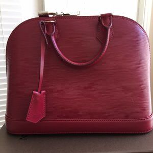 Louis Vuitton Alma epi PM Fuchsia